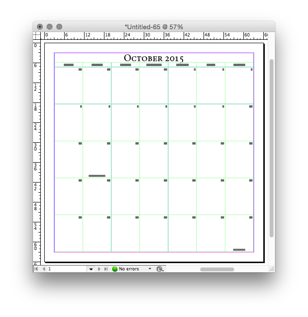 Grid Calendar Pre-Styled